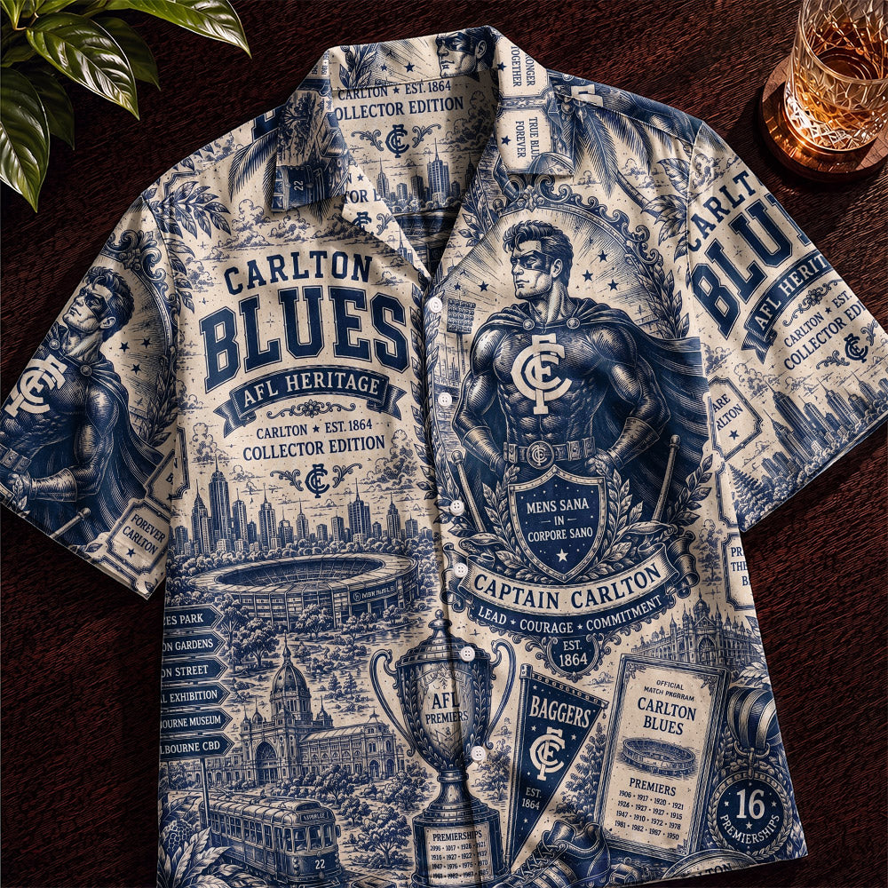 Carlton Blues Hawaiian Shirt – Retro Inspired Shirt