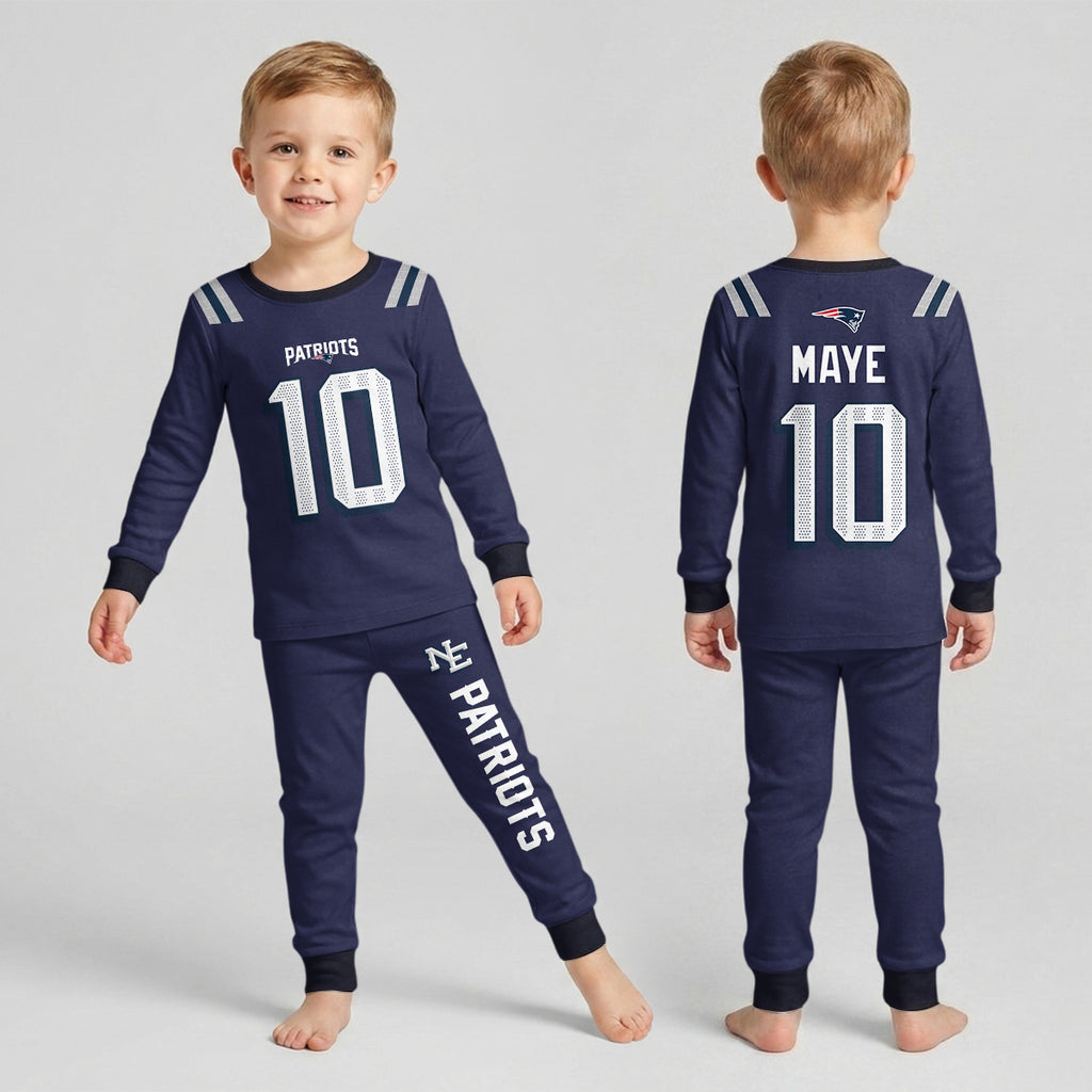 NE Football! Inspired Bamboo Two Piece Long Sleeve Pajama Set