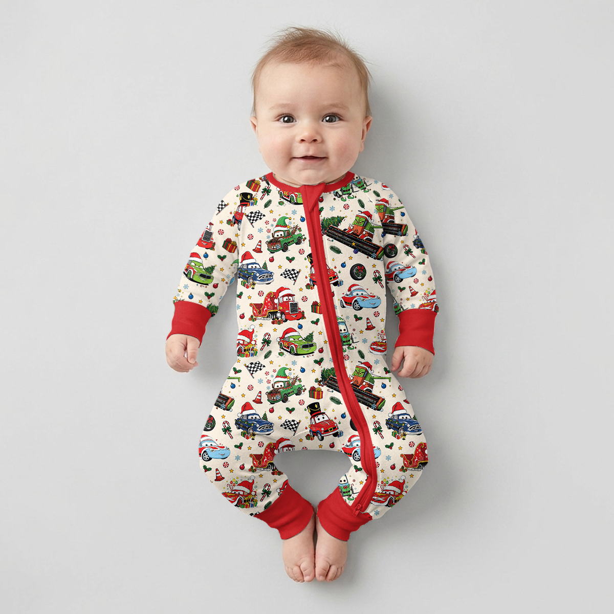 Merry Christmas Race Car Bamboo Convertible Zippy