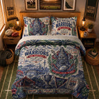 Warriors Bedding Set With Pillowcases
