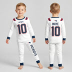 Patriots Football Maye 10! Inspired Bamboo Two Piece Long Sleeve Pajama Set