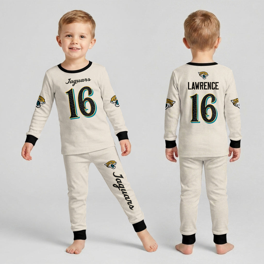 Jacksonville J. Football!! Inspired Bamboo Two Piece Long Sleeve Pajama Set