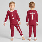 Alabama C.T. Football! Inspired Bamboo Two Piece Long Sleeve Pajama Set For Kid