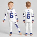 Giants Football! Inspired Bamboo Two Piece Long Sleeve Pajama Set