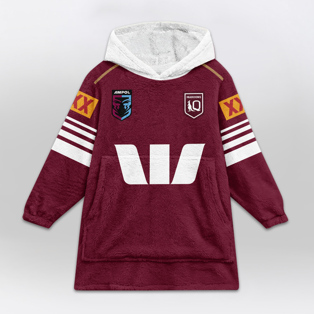Queensland Rugby Ponga 2026 Blanket Hoodie