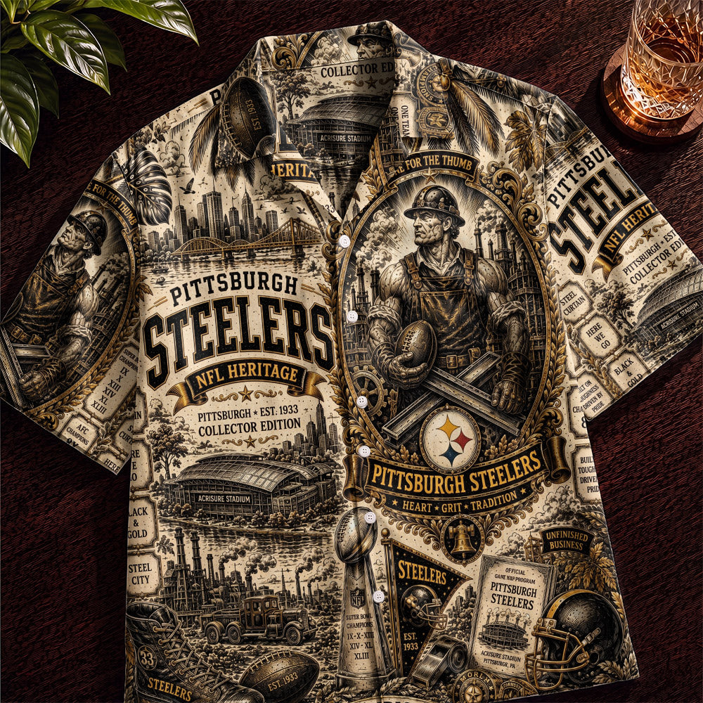 Pittsburgh S. Football Hawaiian Shirt – Retro Inspired Shirt