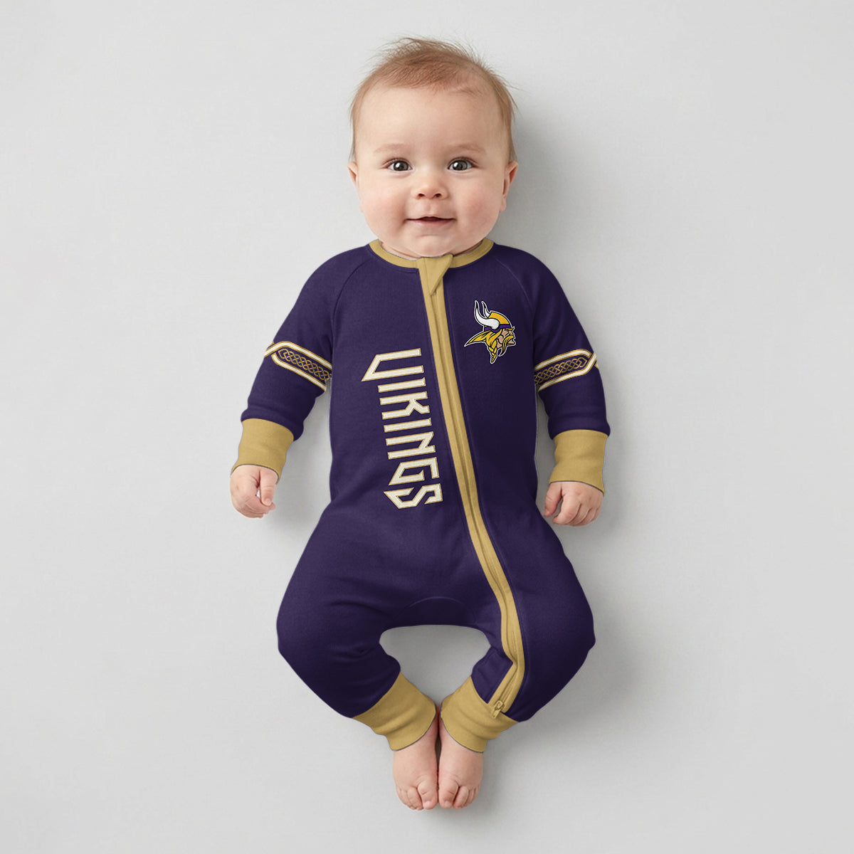 Vikings Football JJ 18 Inspired Bamboo Convertible Zippy