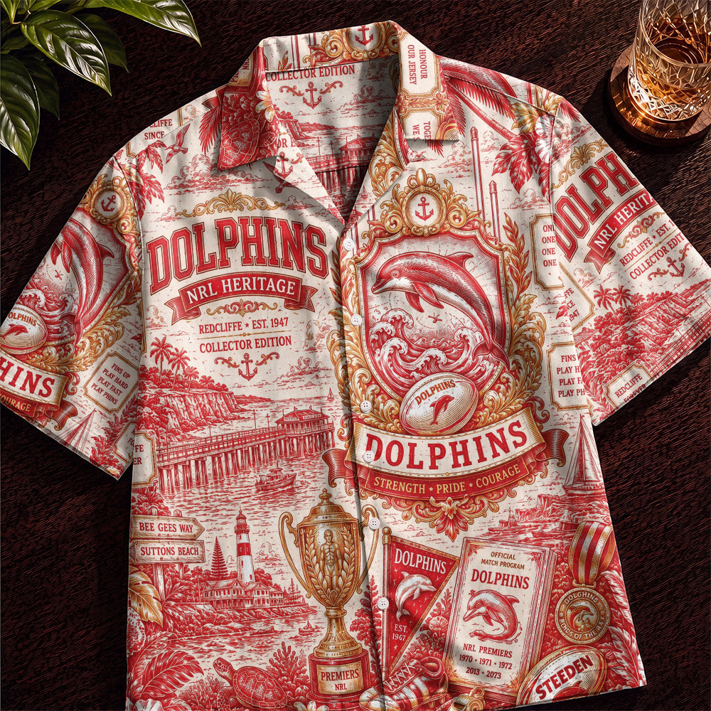 Dolphins Hawaiian Shirt – Retro Inspired Shirt