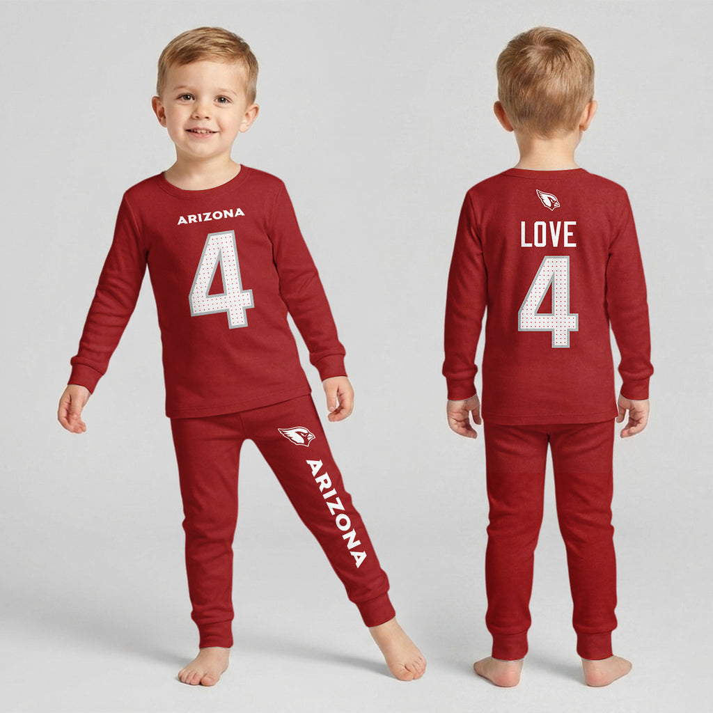 Arizona Cardinals Football!! Inspired Bamboo Two Piece Long Sleeve Pajama Set