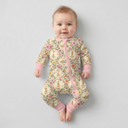 Floral Silly Bear and Friends Bamboo Convertible Zippy