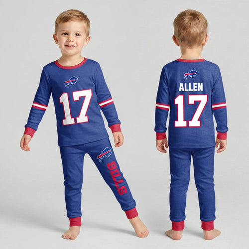 Buffalo Football Joshua 17! Inspired Bamboo Two Piece Long Sleeve Pajama Set