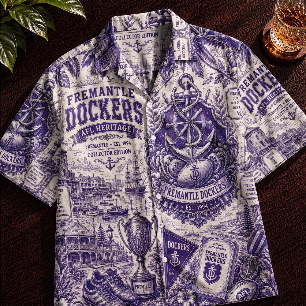 Fremantle Dockers Hawaiian Shirt – Retro Inspired Shirt