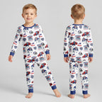 Bills Football x Beast Inspired Bamboo Two Piece Long Sleeve Pajama Set