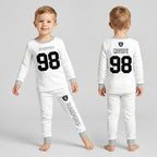 Raiders MC98 Football! Inspired Bamboo Two Piece Long Sleeve Pajama Set