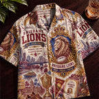 Brisbane Lions Hawaiian Shirt – Retro Inspired Shirt