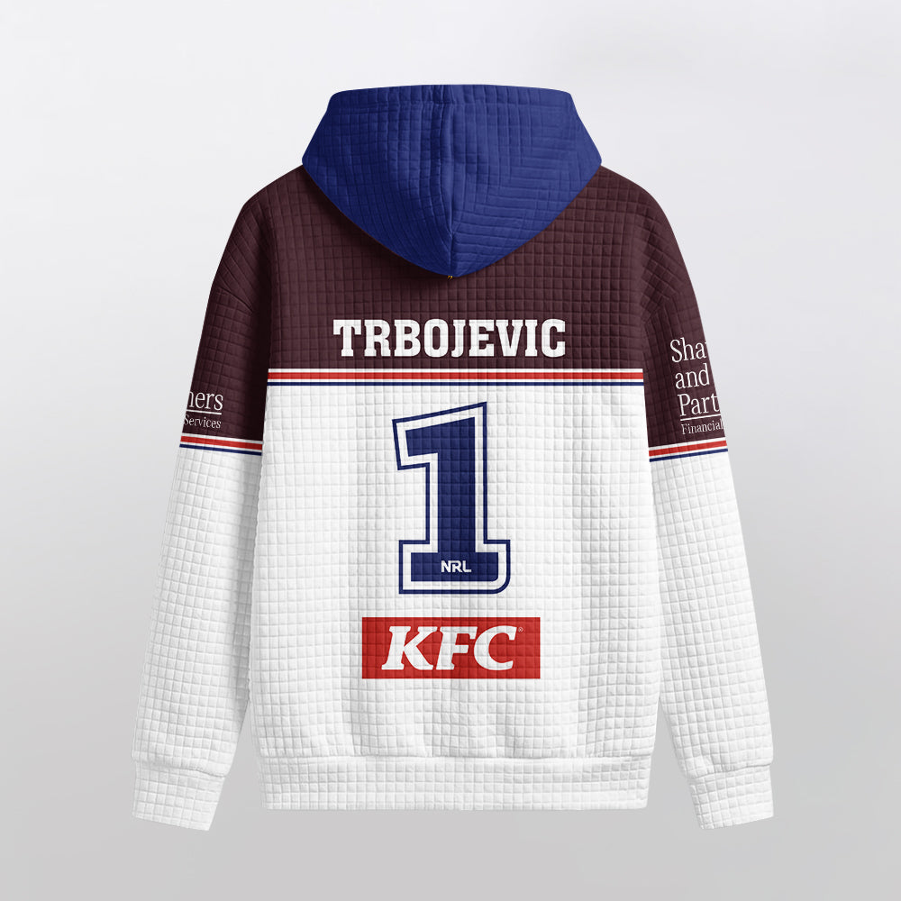 Manly Warringah Trbojevic 1 Home Waffle Hoodie