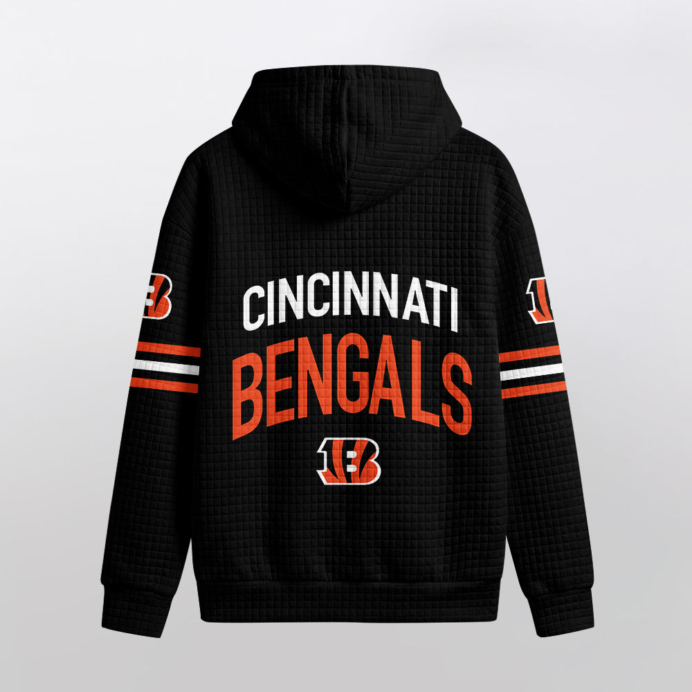 Cincinnati B. Football Waffle Hoodie