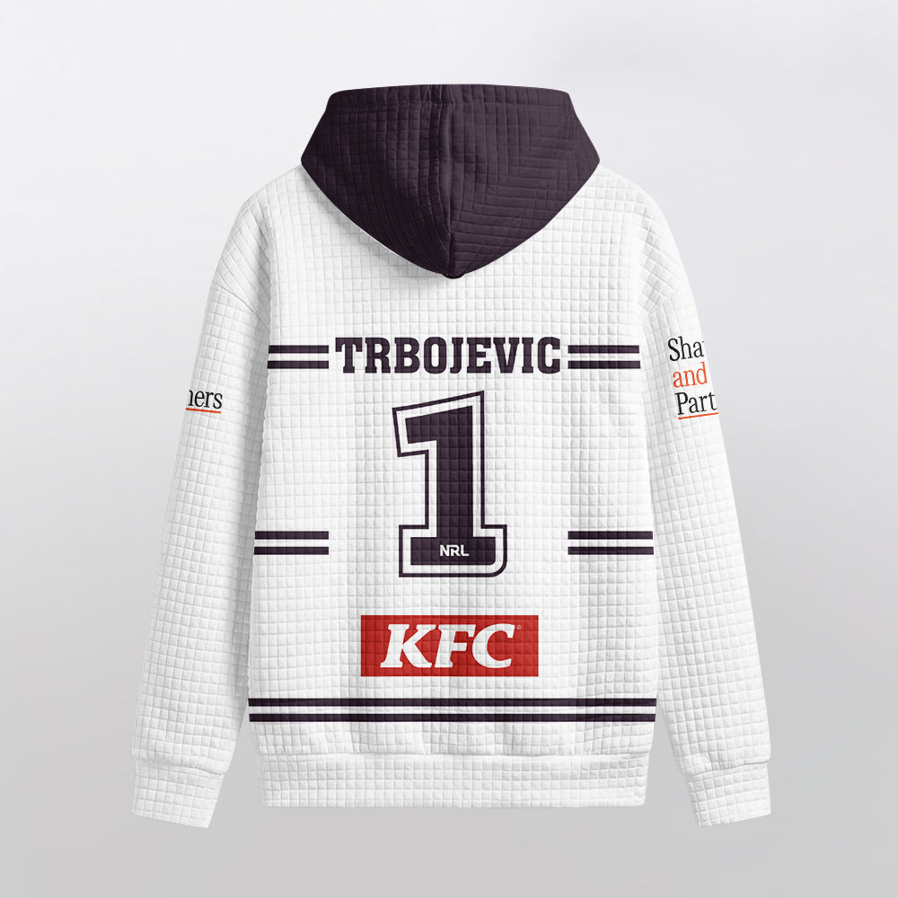 Manly Warringah Trbojevic 1 Away Waffle Hoodie