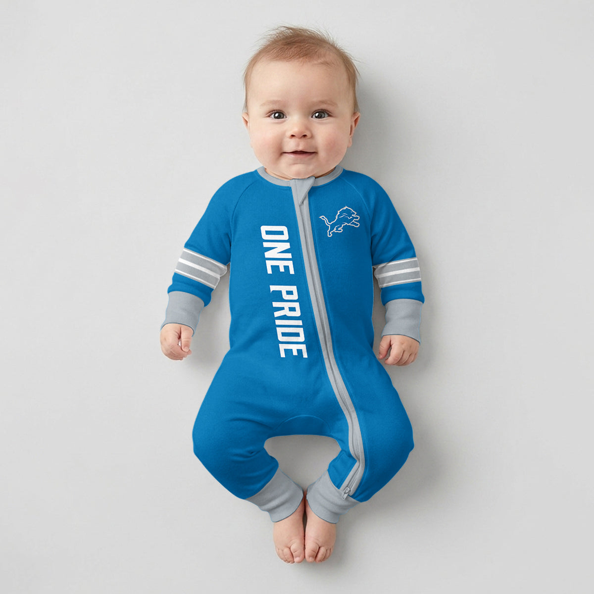 Detroit L. Football JG 0! Inspired Bamboo Two Piece Long Sleeve Pajama Set