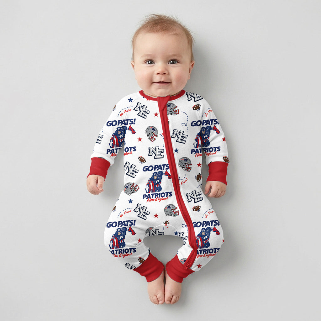 Patriots Football x Captain Inspired Bamboo Convertible Zippy