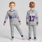 Buffalo Football Joshua 17! Inspired Bamboo Two Piece Long Sleeve Pajama Set