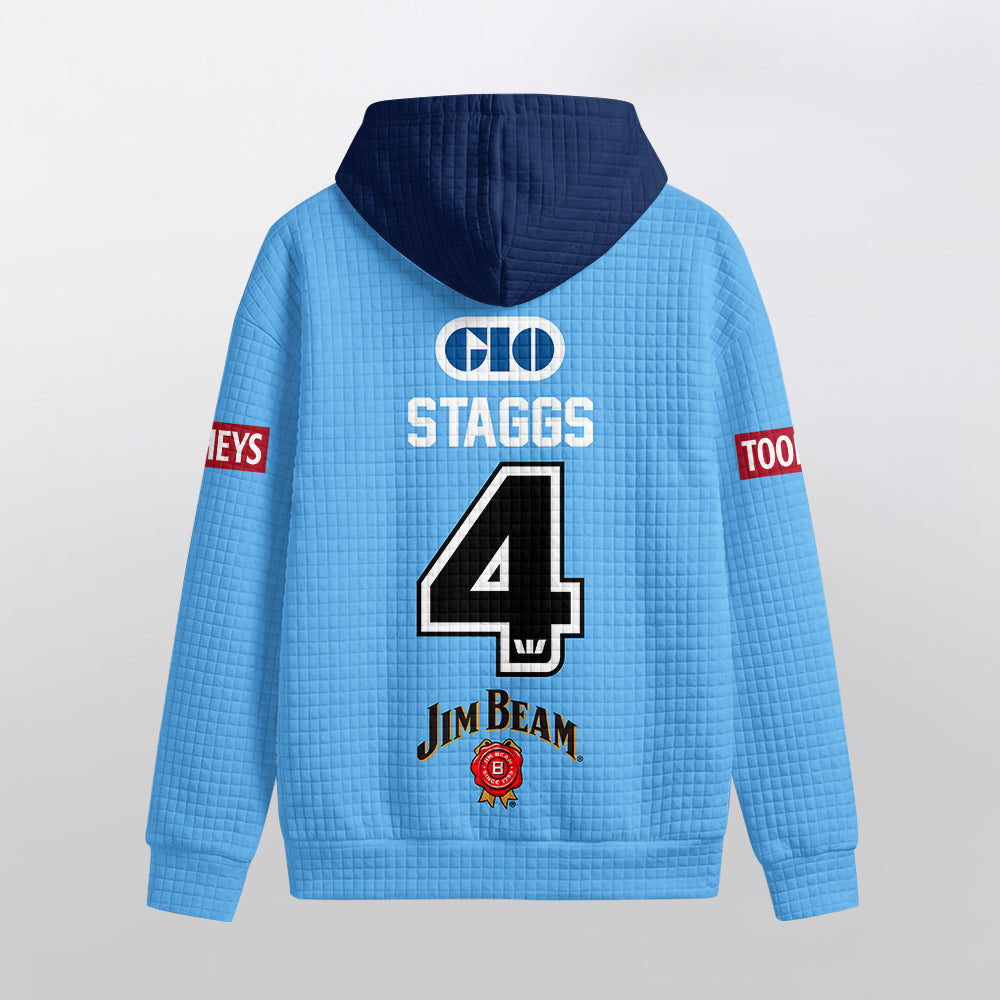 NSW Blues Rugby Waffle Hoodie