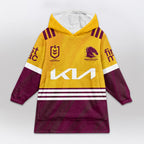 Brisbane Rugby Old School Blanket Hoodie