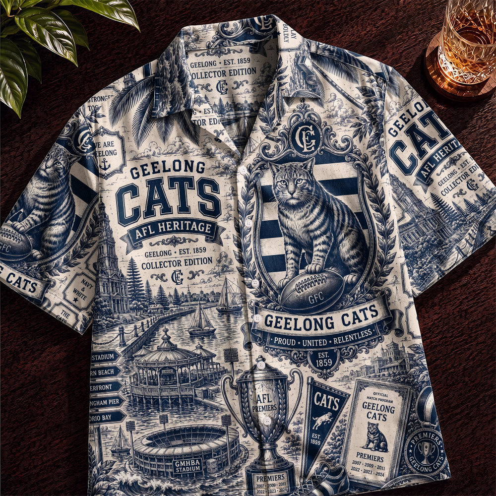 Geelong Cats Hawaiian Shirt – Retro Inspired Shirt
