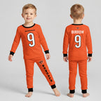 Bengals Football JB 09! Inspired Bamboo Two Piece Long Sleeve Pajama Set