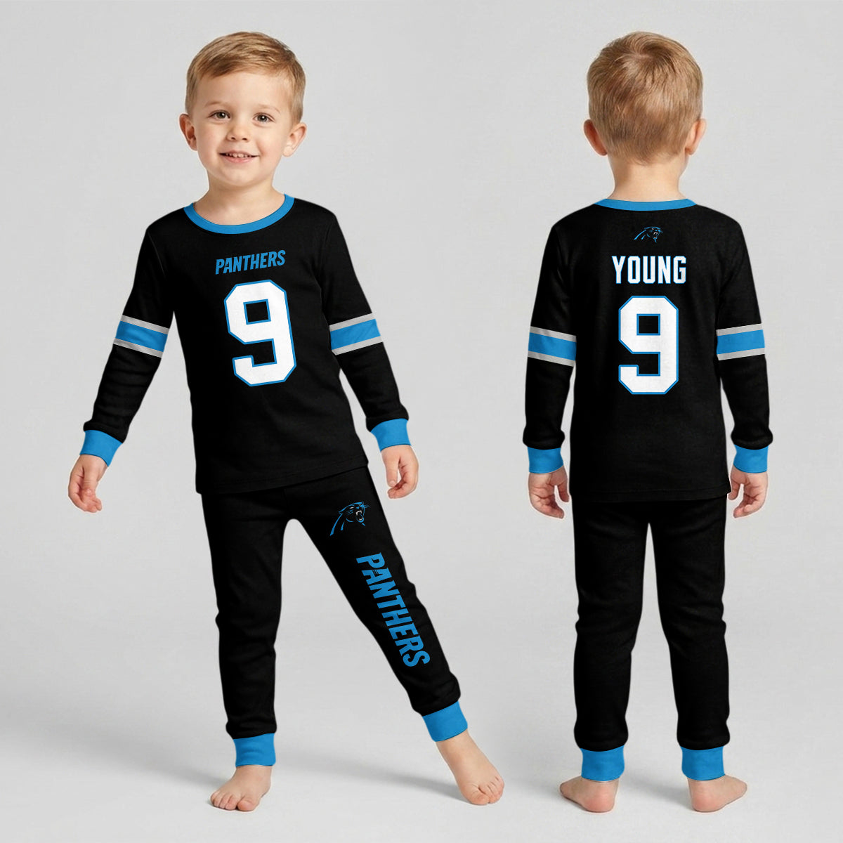 Carolina P. Football!! Inspired Bamboo Two Piece Long Sleeve Pajama Set