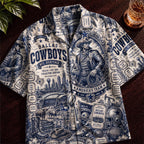 Dallas Cowboys Football Hawaiian Shirt – Retro Inspired Shirt