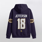Minnesota V. Rivalries  JJ 18 Football Waffle Hoodie