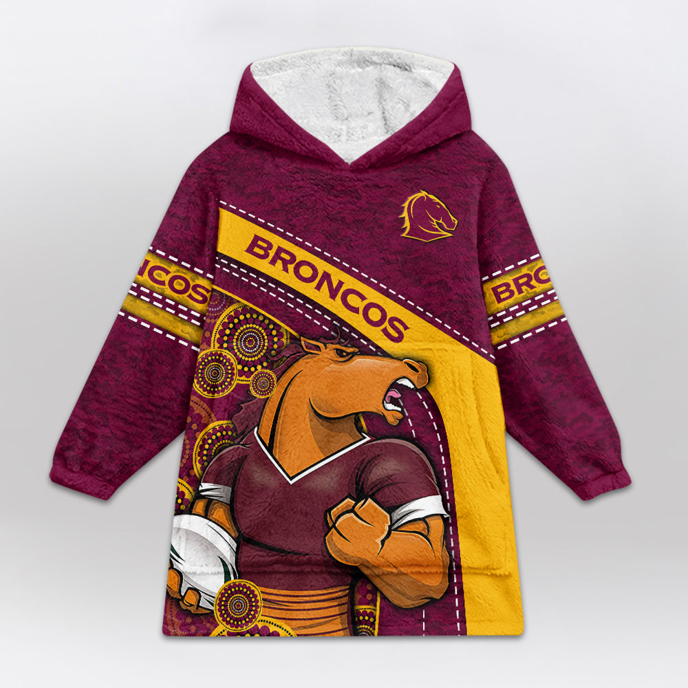 Brisbane Rugby Old School Blanket Hoodie