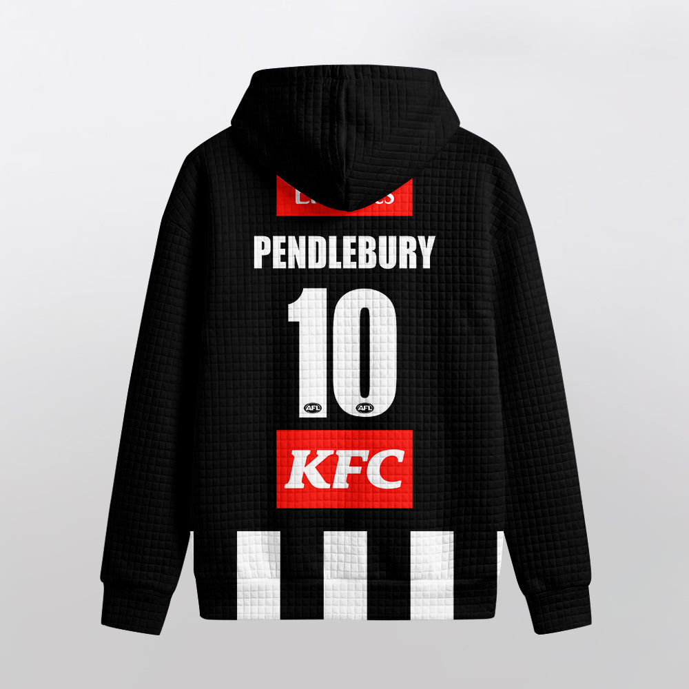 Collingwood Football 10 Pendlebury Waffle Hoodie