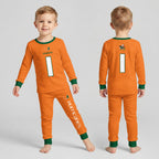 Miami Hurricanes Football!! Inspired Bamboo Two Piece Long Sleeve Pajama Set