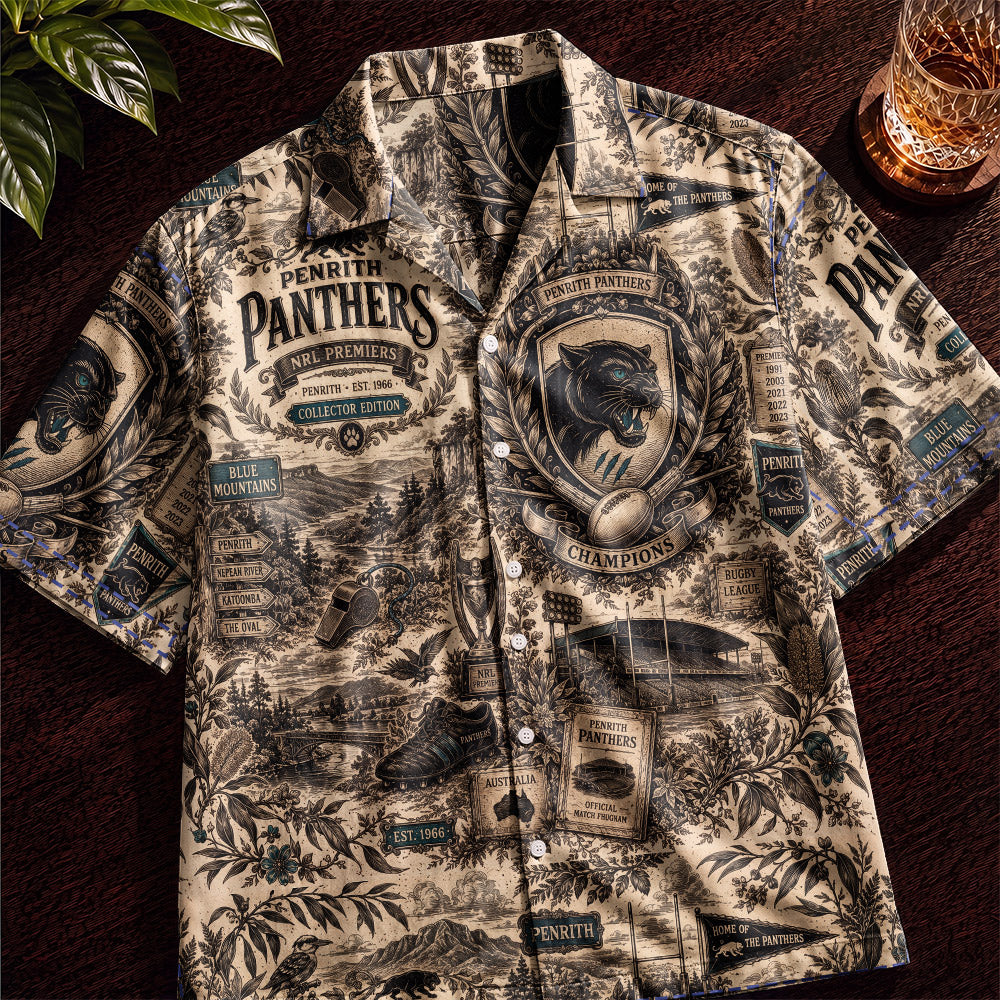 Penrith Rugby Hawaiian Shirt – Retro Inspired Shirt