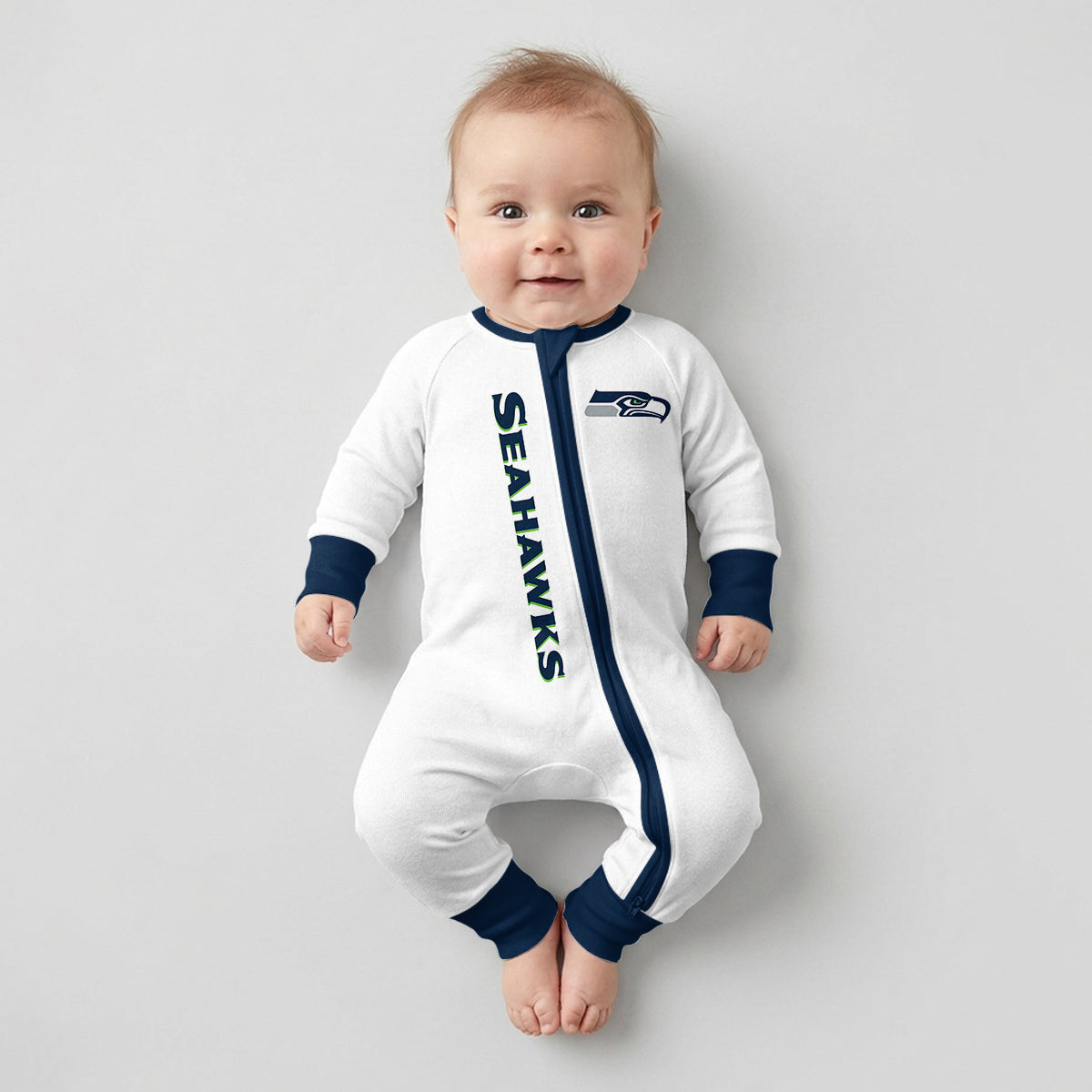 Seahawks Football! Inspired Bamboo Two Piece Long Sleeve Pajama Set