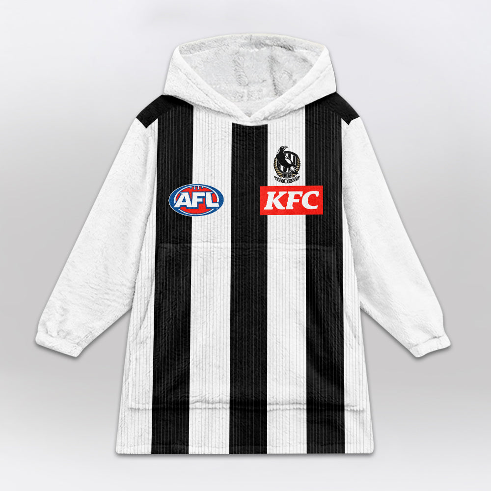 Collingwood 10 Pendlebury Football Blanket Hoodie