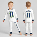 Seahawks Football Inspired Bamboo Two Piece Long Sleeve Pajama Set
