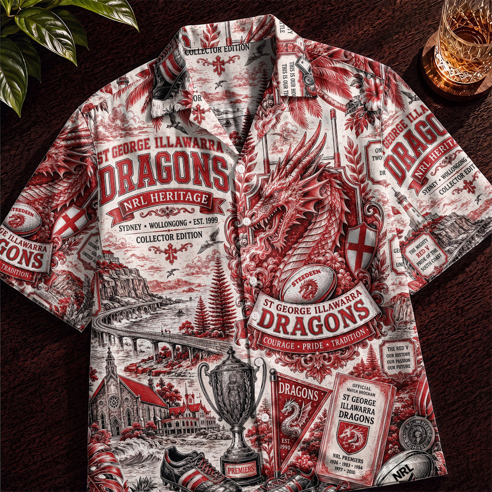 Dragons Hawaiian Shirt – Retro Inspired Shirt