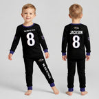 Baltimore RV Football JS 8! Inspired Bamboo Two Piece Long Sleeve Pajama Set
