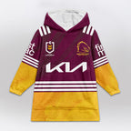 Brisbane Rugby Old School Blanket Hoodie