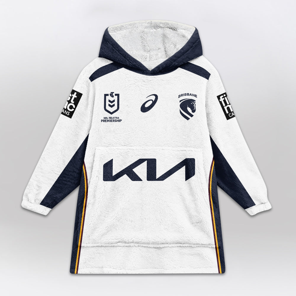 Brisbane Unisex White Blanket Hoodie
