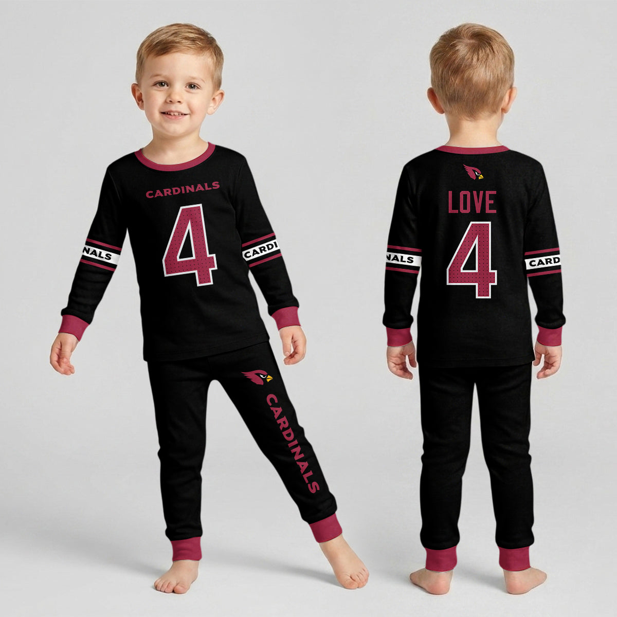 Arizona Cardinals Football!! Inspired Bamboo Two Piece Long Sleeve Pajama Set