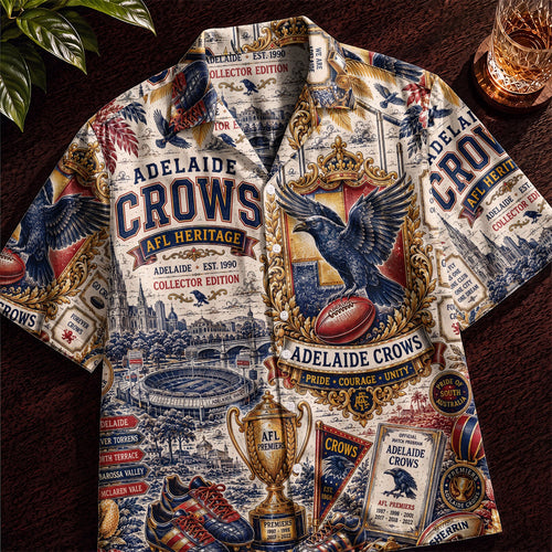 Adelaide Crows Hawaiian Shirt – Retro Inspired Shirt