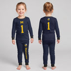 Michigan Wolverines Football!! Inspired Bamboo Two Piece Long Sleeve Pajama Set