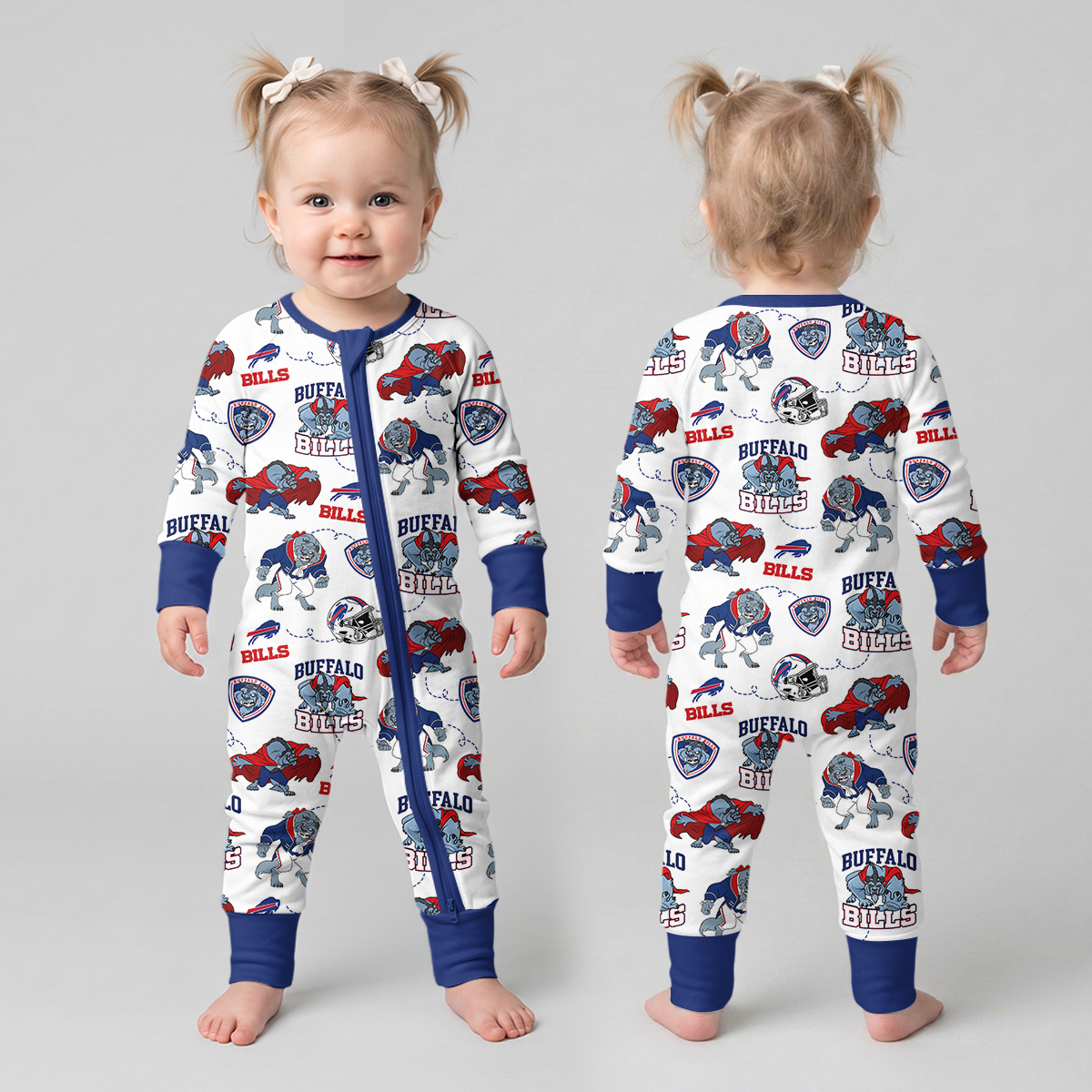 Bills Football x Beast Inspired Bamboo Convertible Zippy