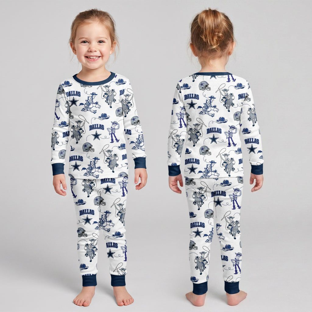 Cowboys Football x Woody Inspired Bamboo Two Piece Long Sleeve Pajama Set