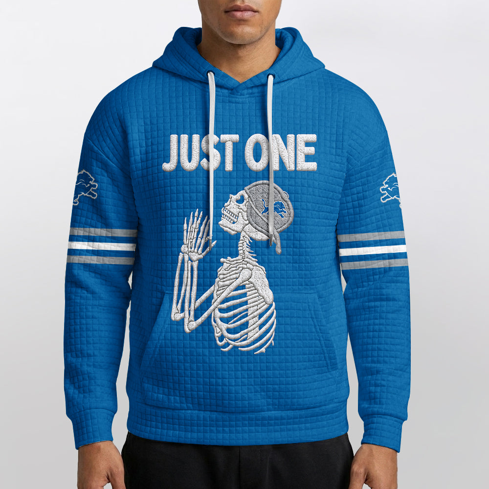 Detroit L. Football Waffle Hoodie