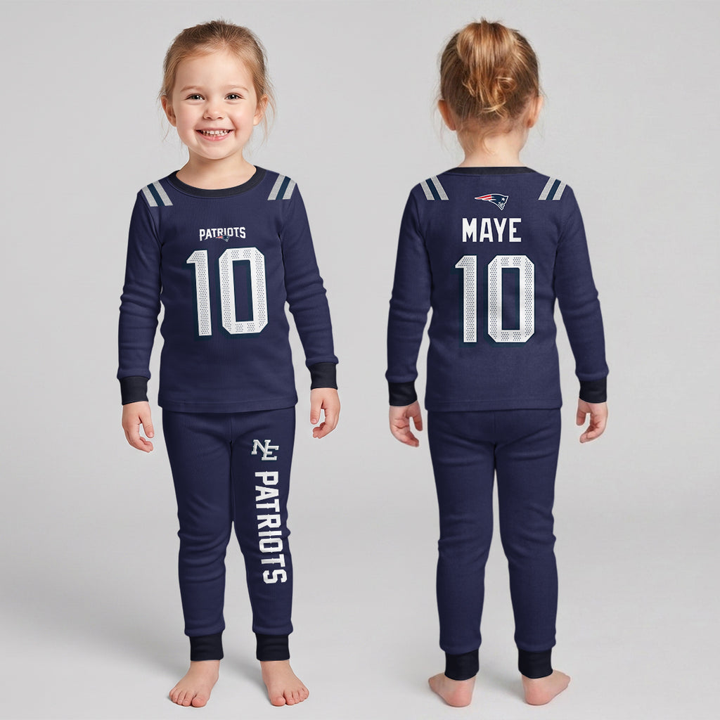 NE Football! Inspired Bamboo Two Piece Long Sleeve Pajama Set